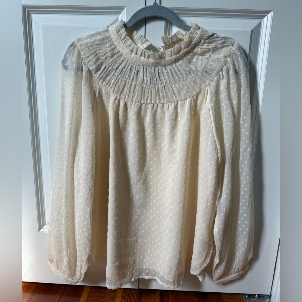 Loft high neck blouse